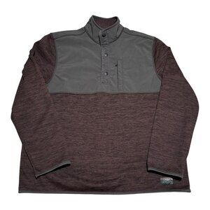 G.H. Bass & Co Explorer 1/4 Snap Polyester‎ Pullover Jacket Adult Large